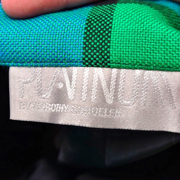 Color Block Mini Skirt Platinum Dorothy Schoelen - Picture 5 of 5